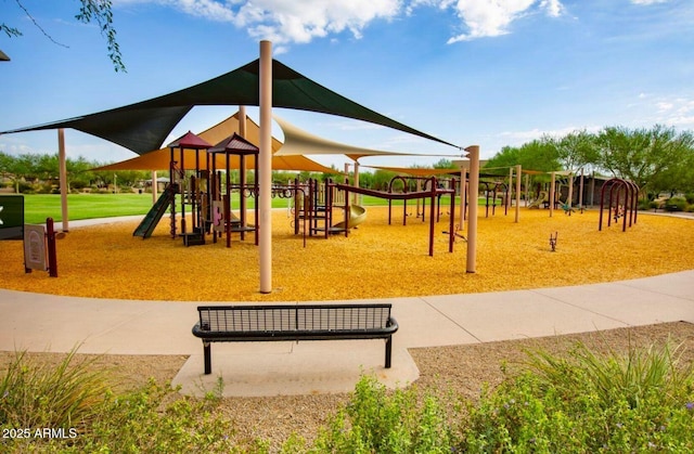 view of play area