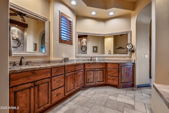 bathroom featuring vanity