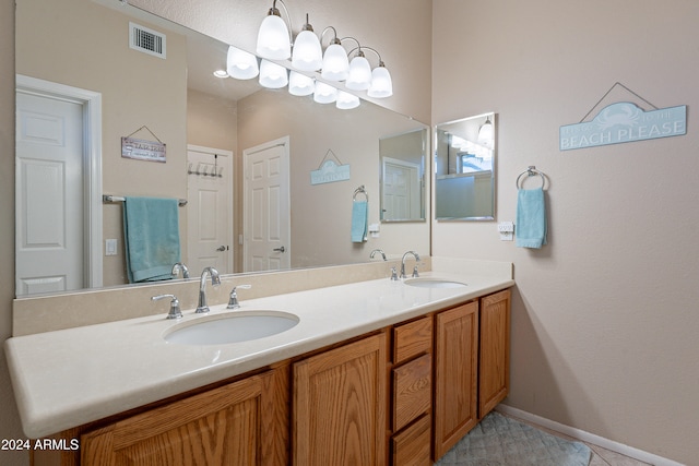 bathroom featuring vanity