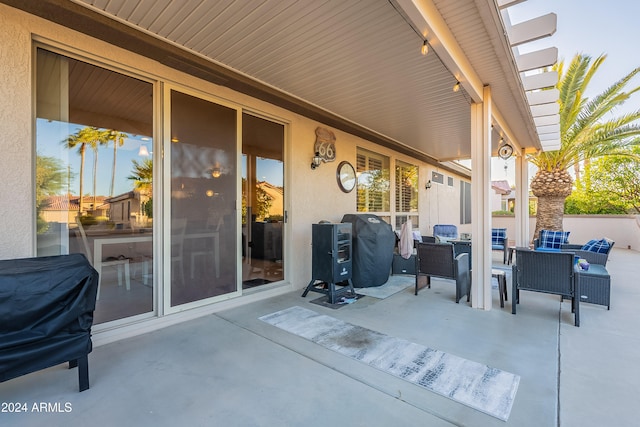 view of patio / terrace featuring area for grilling