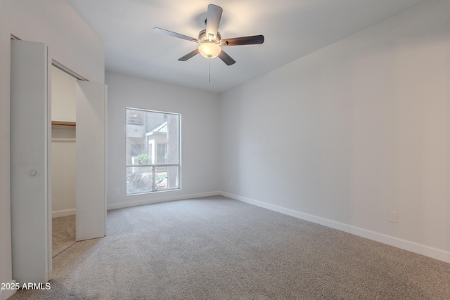 101 N 7th St Unit 168, Phoenix, AZ 85034 - unfurnished bedroom with light carpet, a closet, and ceiling fan
