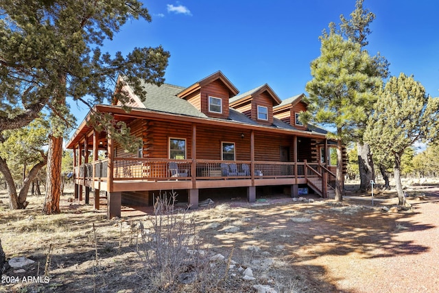 view of rear view of property