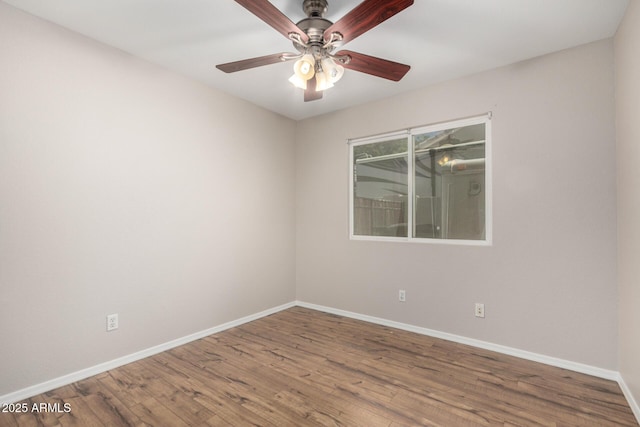 1915 E Golden Ct, Chandler, AZ 85225 - spare room featuring wood finished floors, a ceiling fan, and baseboards
