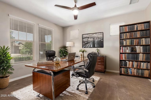 10221 E Wavelength Ave, Mesa, AZ 85212 - carpeted office space featuring plenty of natural light and ceiling fan