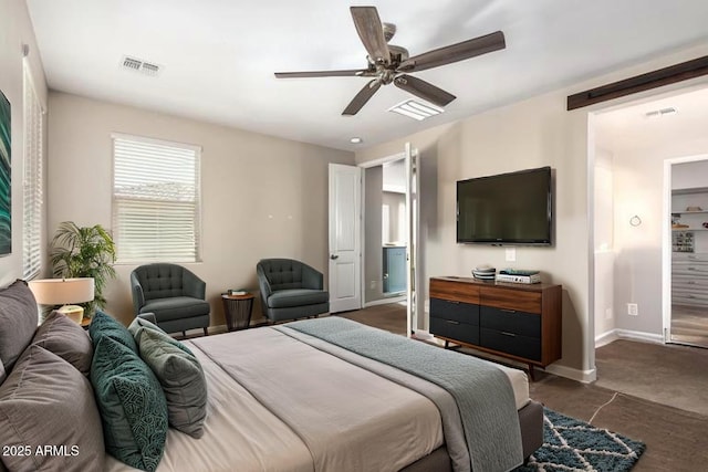 10221 E Wavelength Ave, Mesa, AZ 85212 - bedroom featuring baseboards and ceiling fan