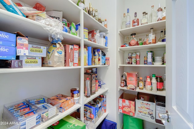 view of pantry