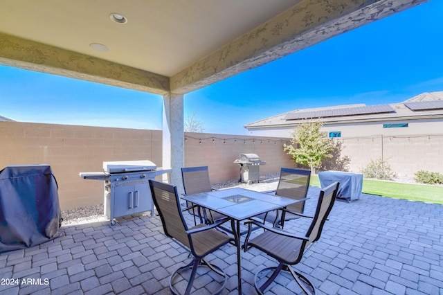 view of patio / terrace with area for grilling