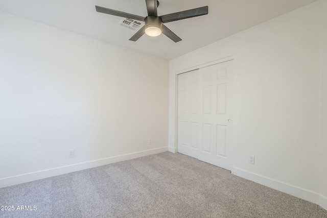 6731 W Northview Ave, Glendale, AZ 85303 - unfurnished bedroom featuring a closet, carpet, visible vents, and baseboards