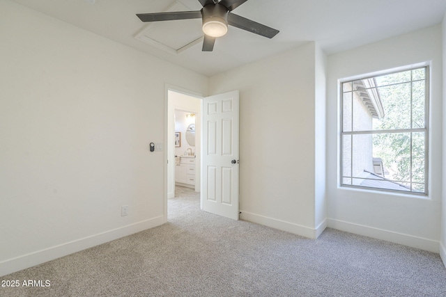 6731 W Northview Ave, Glendale, AZ 85303 - unfurnished bedroom featuring carpet, baseboards, and ceiling fan