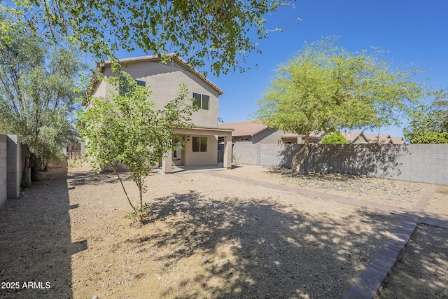 6731 W Northview Ave, Glendale, AZ 85303 - rear view of property with a patio area, a fenced backyard, and stucco siding