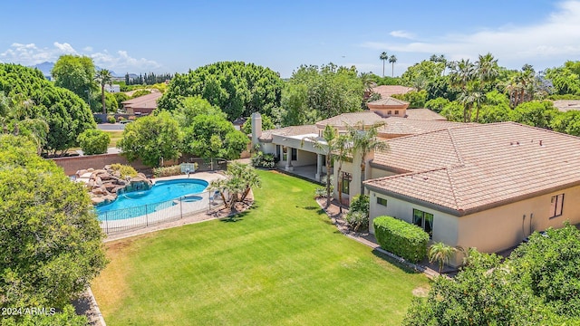 birds eye view of property