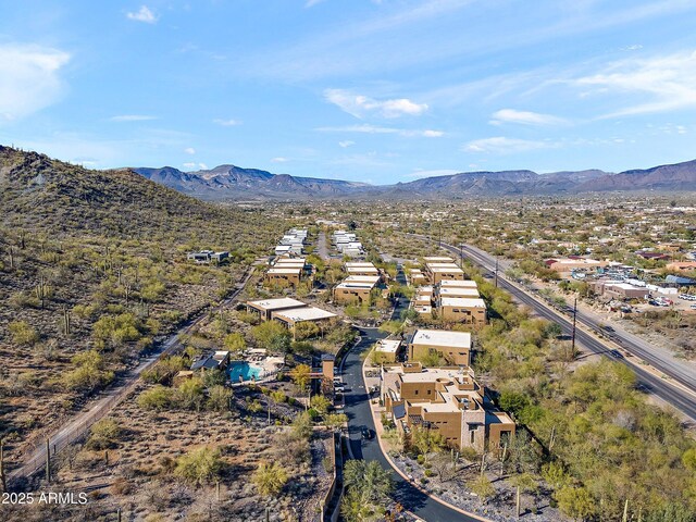 36600 N Cave Creek Rd Unit 9B, Cave Creek, AZ 85331 - aerial perspective of suburban area featuring a mountain backdrop