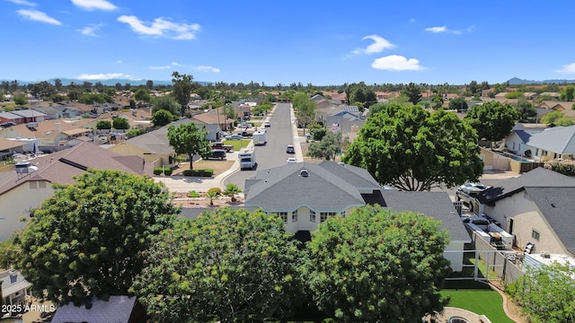 bird's eye view featuring a residential view