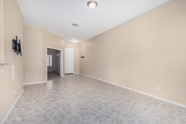 view of tiled empty room