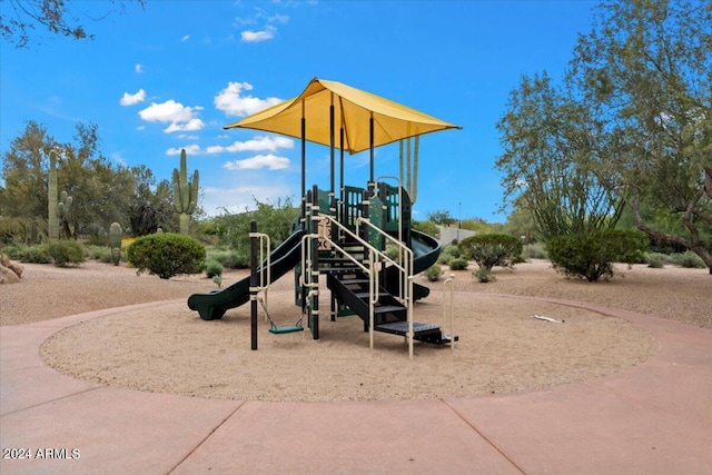 view of jungle gym