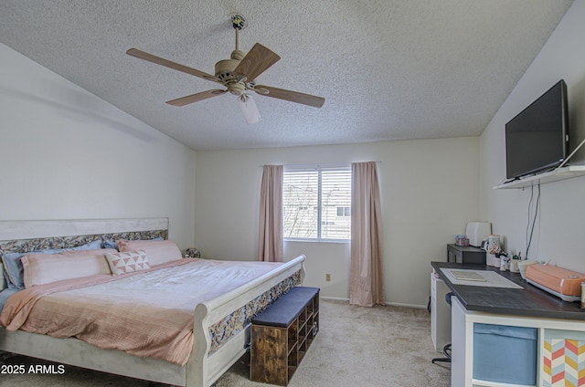 13842 S 40th St Unit 1004, Phoenix, AZ 85044 - bedroom with ceiling fan, light colored carpet, and a textured ceiling