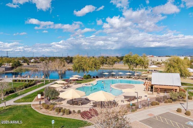 4772 E Portola Valley Dr Unit 102, Gilbert, AZ 85297 - community pool with a water view