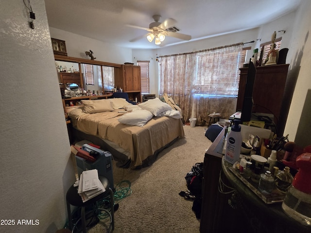 804 W Hess Ave, Coolidge, AZ 85128 - carpeted bedroom with ceiling fan