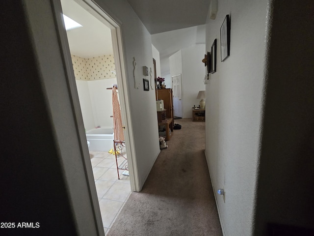 804 W Hess Ave, Coolidge, AZ 85128 - hall with light colored carpet and light tile patterned floors