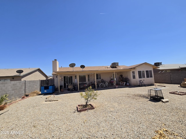 804 W Hess Ave, Coolidge, AZ 85128 - back of property featuring a patio area and a fenced backyard