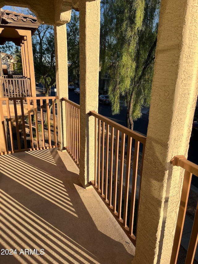 view of balcony