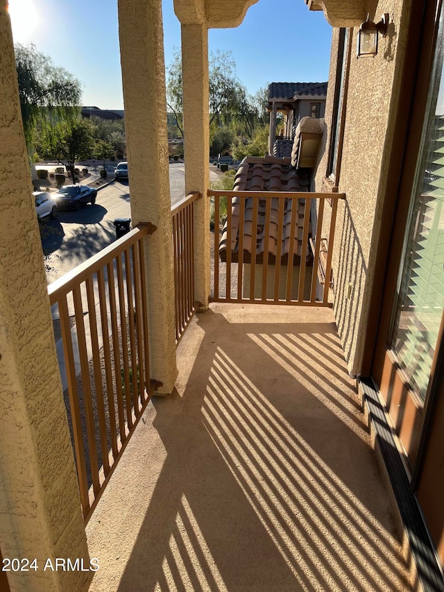 view of balcony