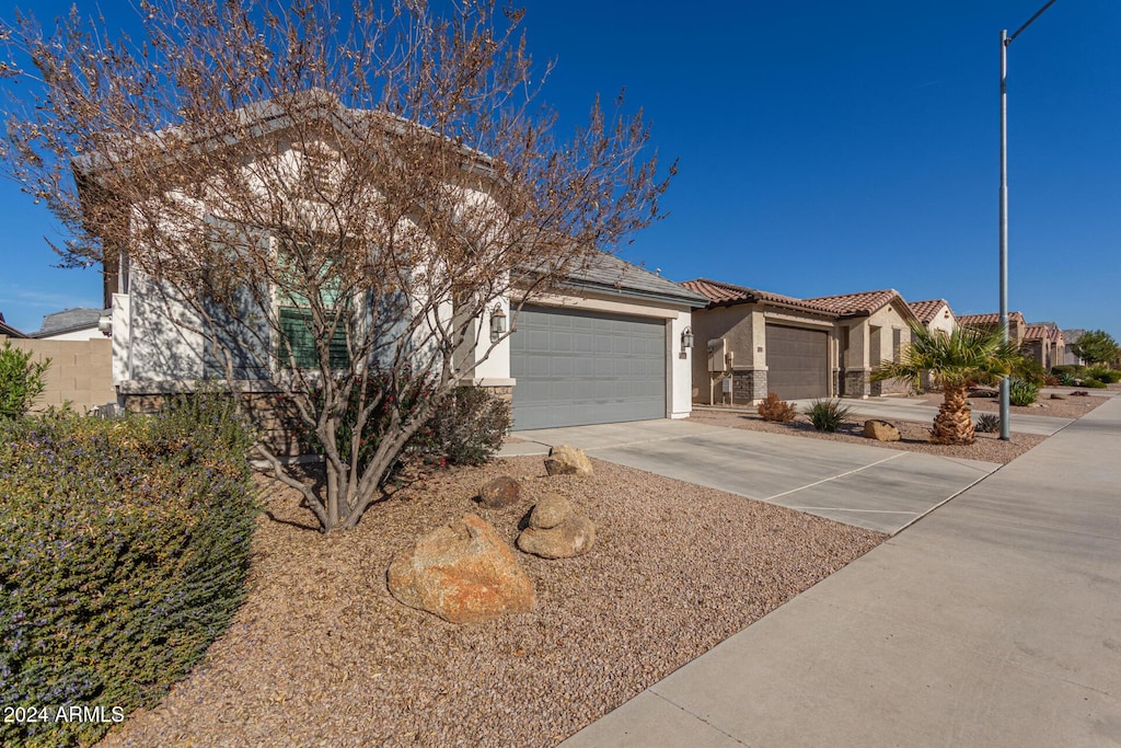 view of front of house featuring a garage