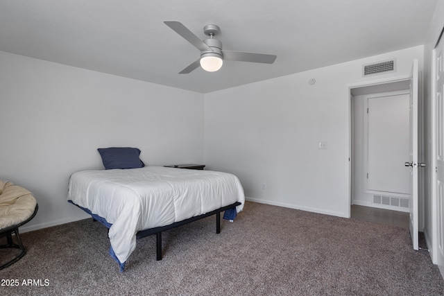 8425 E Hawthorne St, Tucson, AZ 85710 - carpeted bedroom featuring baseboards and ceiling fan