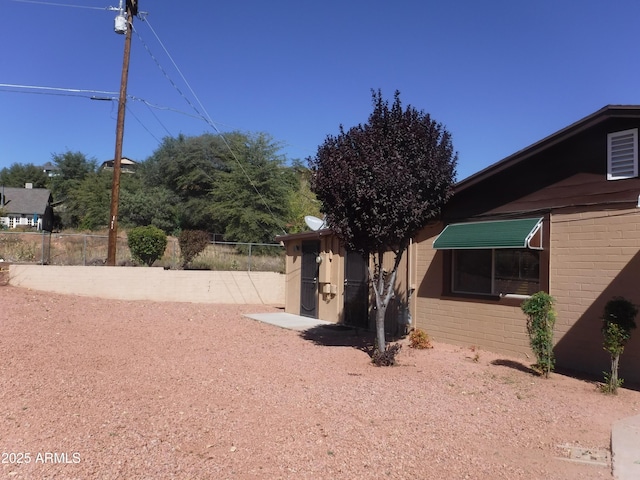 view of yard with a patio area