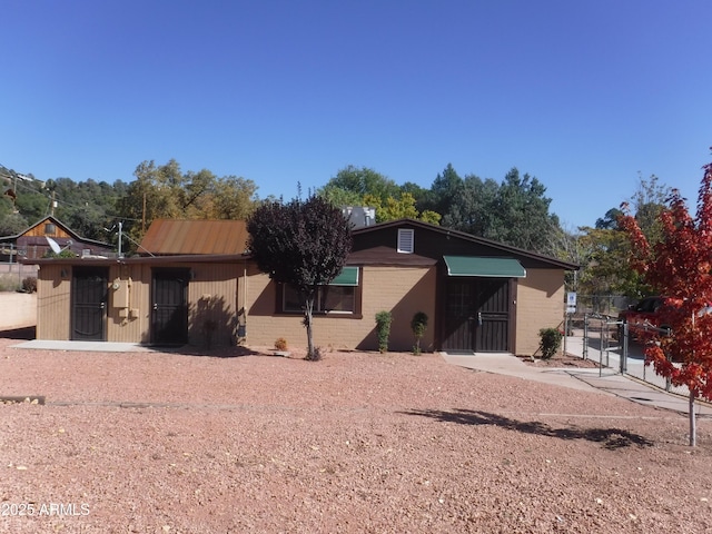 view of ranch-style home