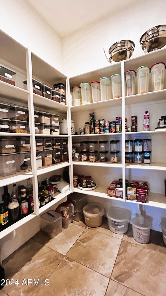 view of pantry