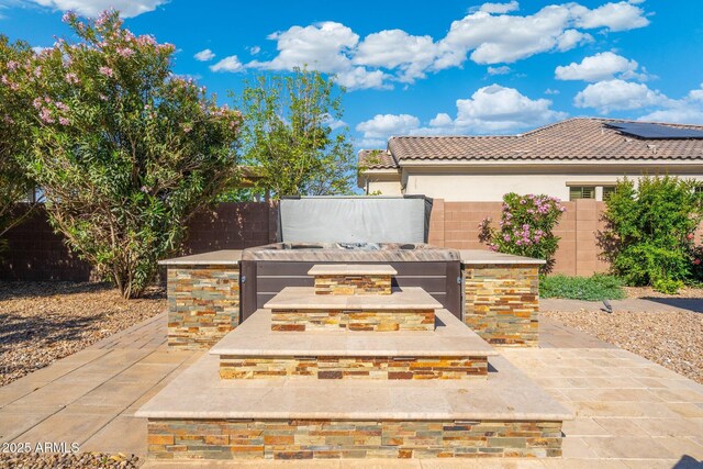 2285 E Mead Dr, Gilbert, AZ 85298 - fenced backyard with a patio