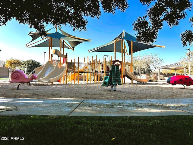 view of jungle gym