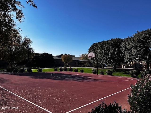 view of sport court