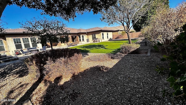 view of yard with a patio