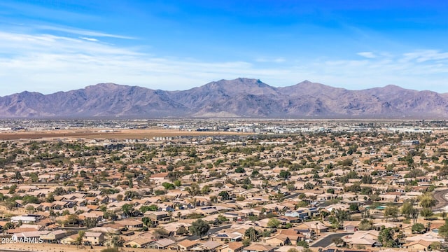 view of mountain feature with a residential view