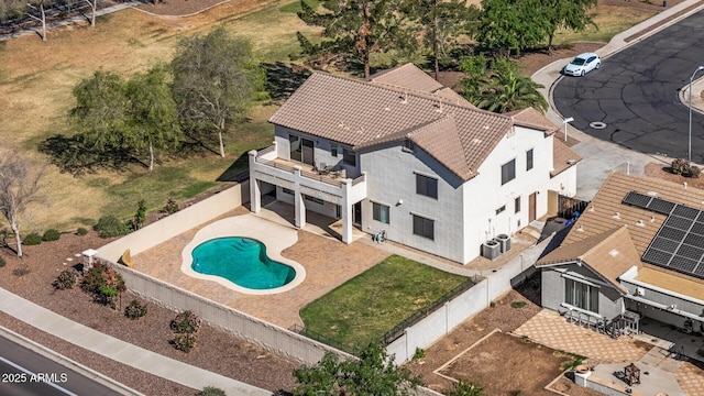 birds eye view of property