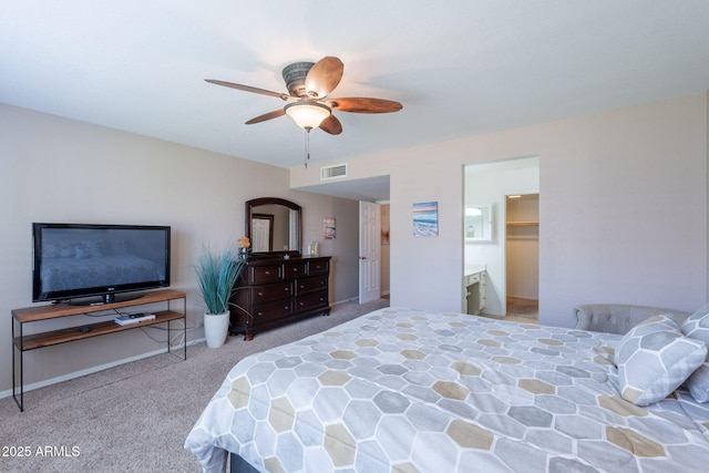 9128 W Kimberly Way, Peoria, AZ 85382 - carpeted bedroom with a ceiling fan and a spacious closet