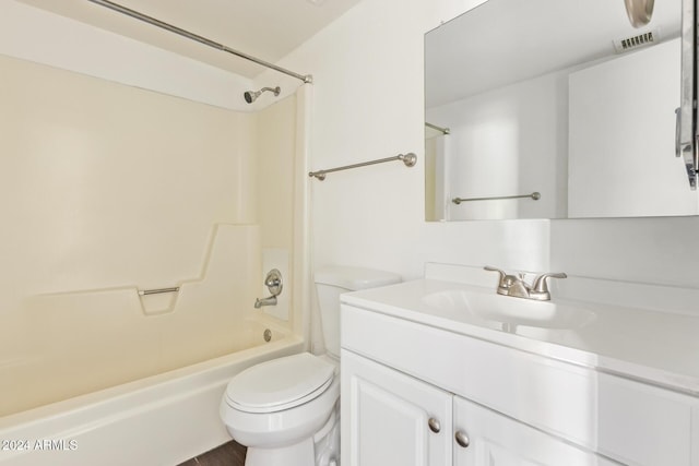1920 W Lindner Ave Unit 137, Mesa, AZ 85202 - bathroom featuring toilet, vanity, and bathtub / shower combination