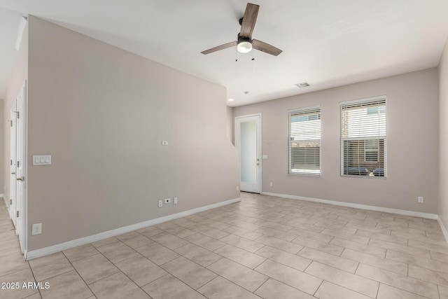 2000 N 36th St Unit 19, Phoenix, AZ 85008 - spare room with a ceiling fan and baseboards