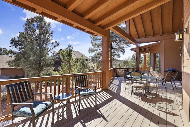 view of wooden terrace