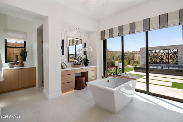 24046 N 126th Pl, Scottsdale, AZ 85255 - home office with light tile patterned floors and baseboards