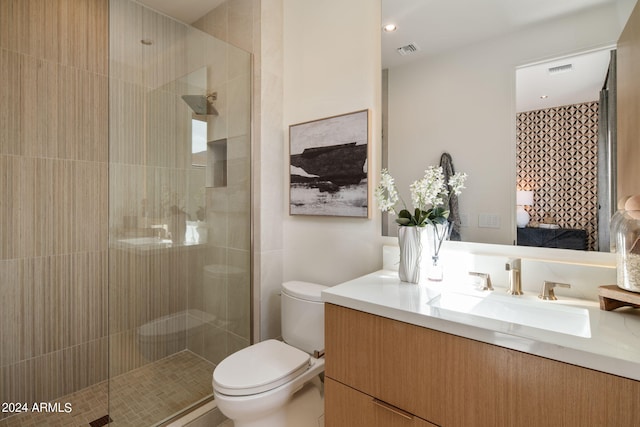 24046 N 126th Pl, Scottsdale, AZ 85255 - ensuite bathroom with toilet, vanity, and a stall shower