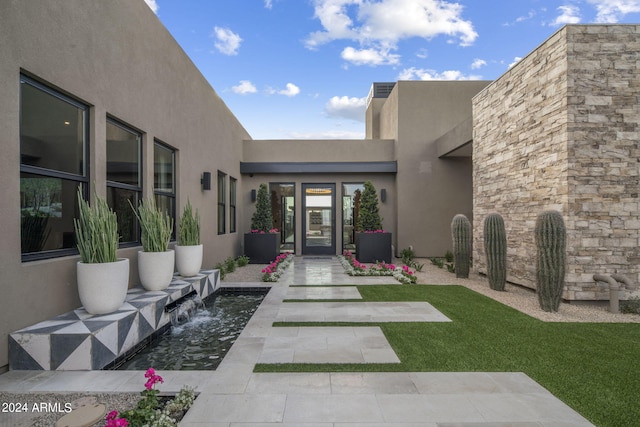 24046 N 126th Pl, Scottsdale, AZ 85255 - entrance to property with stucco siding