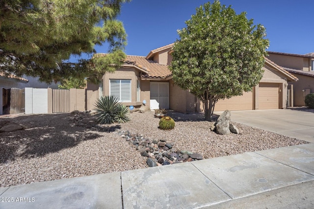 view of front of home featuring a garage