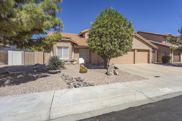 view of front of house featuring a garage