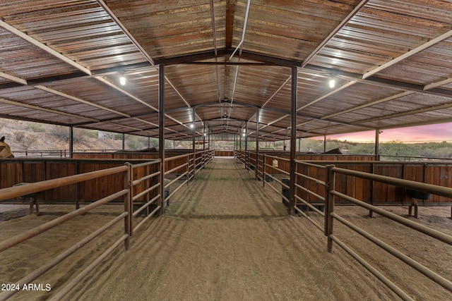 view of horse barn