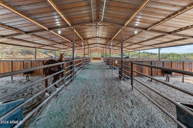 view of horse barn