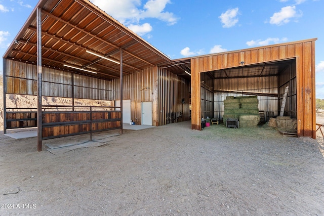 view of stable