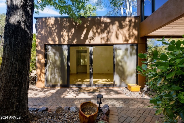 exterior space with french doors